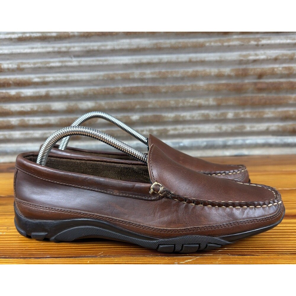 Allen Edmonds Brown Mens Boulder Leather Loafer Size 8E Driving Moc